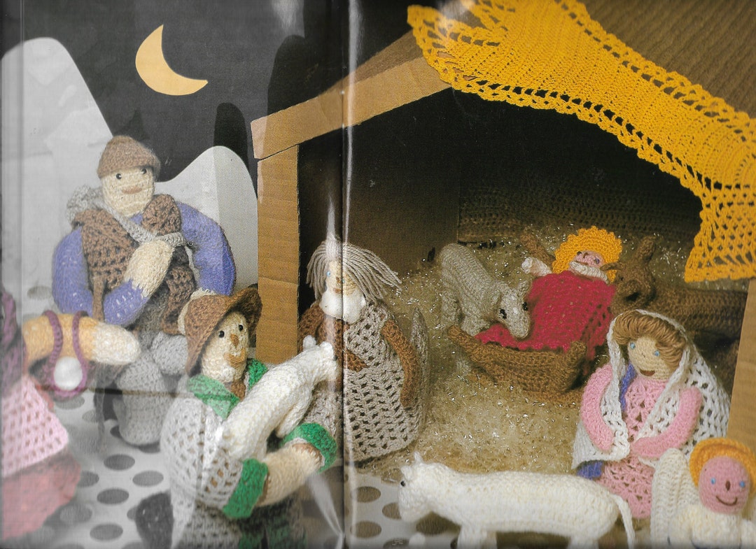 CROCHET NATIVITY CRECHE Figures Pattern, Magic Crochet Christmas Back ...