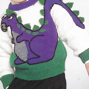 Pull à motif animalier, modèles de tricot, enfants tout-petits garçon fille, dinosaure, chat, chien écossais, lapin, mouton, poney, pulls d'ours, cardigan