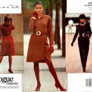 Sewing Patterns, Wrap Skirt & Pants Suit (Size 6-10)Very Easy Vogue Oscar de la Renta Vogue 2738