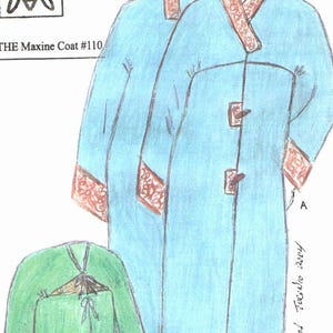 Sewing Patterns, Coats | Jackets (Size 8-18) The MAXINE by Angela Anastakis, Button, Tie Front