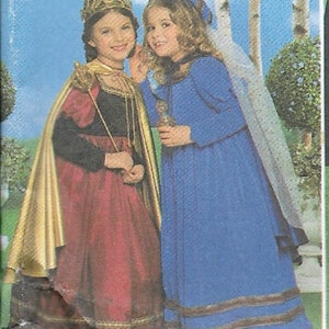 CHILD'S Renaissance / Medieval Costume Pattern Size 3 to - Etsy