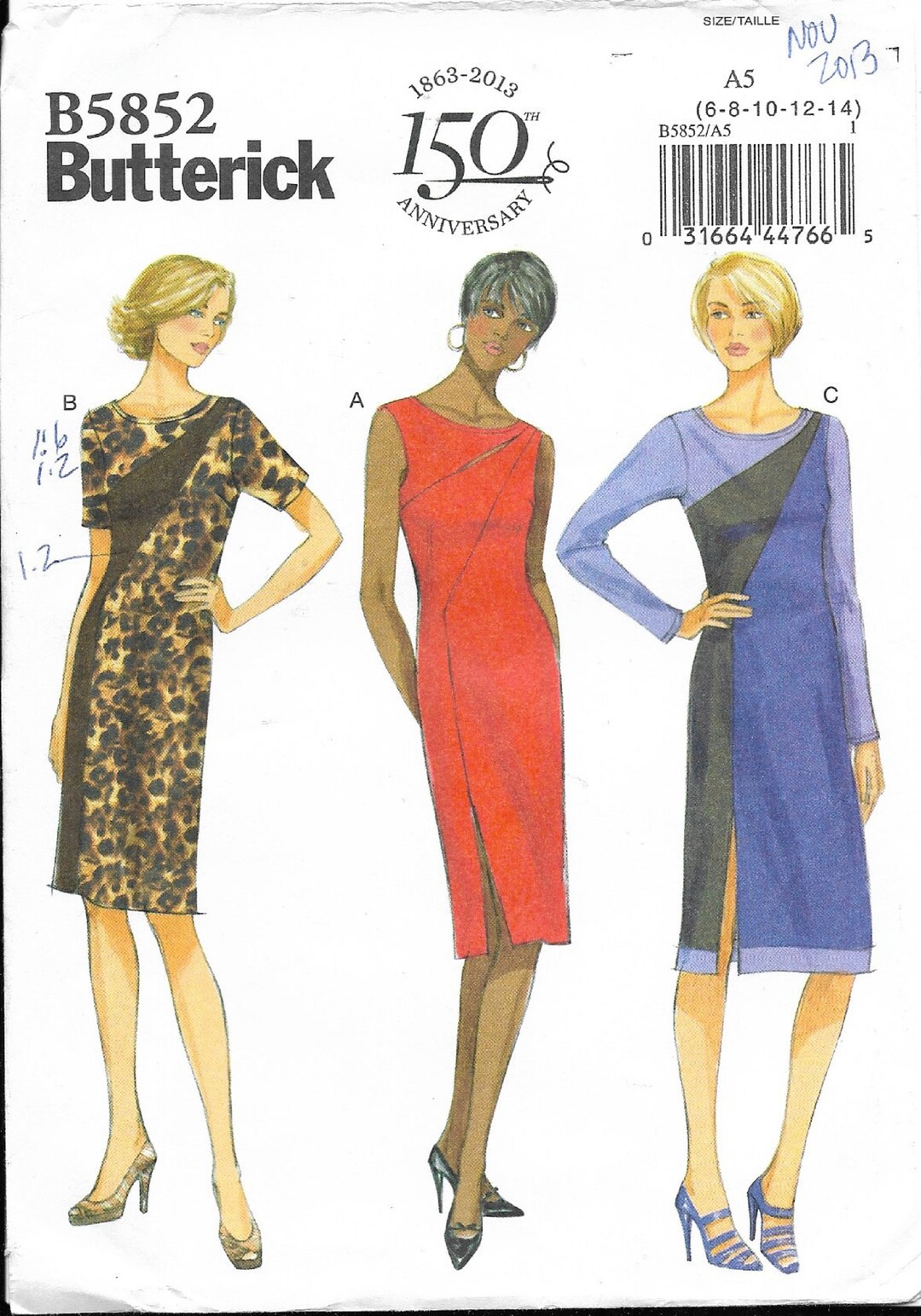 FITTED DRESS SEWING Pattern Misses Women Size Petite 6 8 10 Etsy