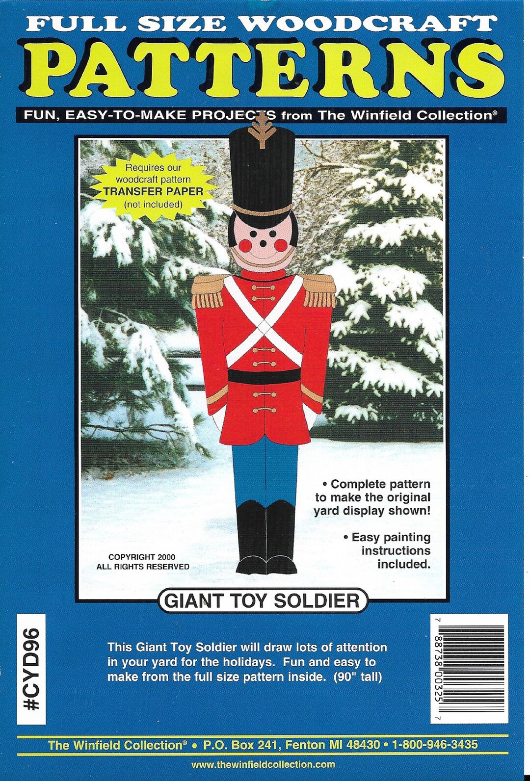 GIANT TOY SOLDIER Plans Pattern Fullsize Patterns From the Etsy Canada