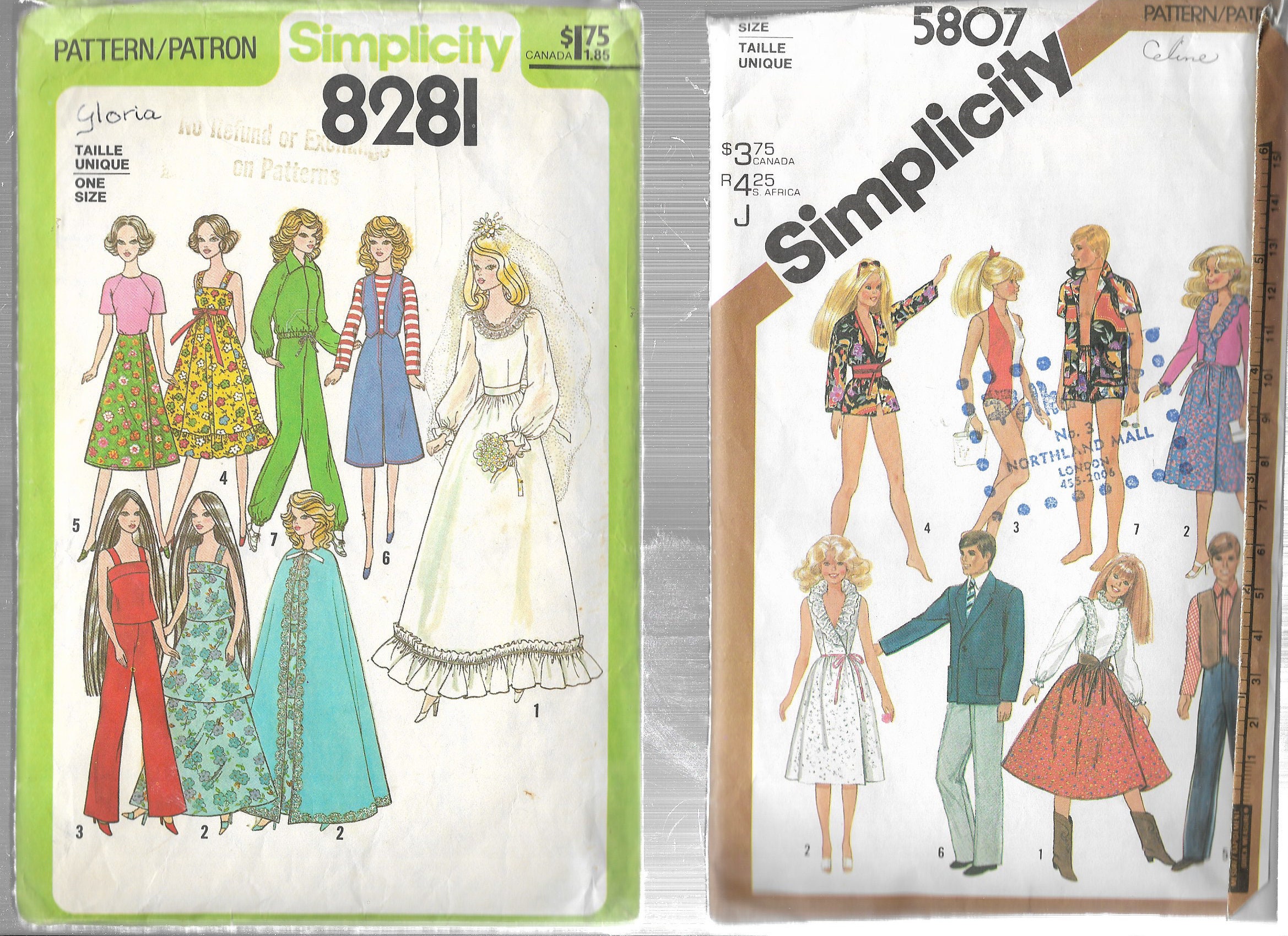 barbie doll patterns for sale
