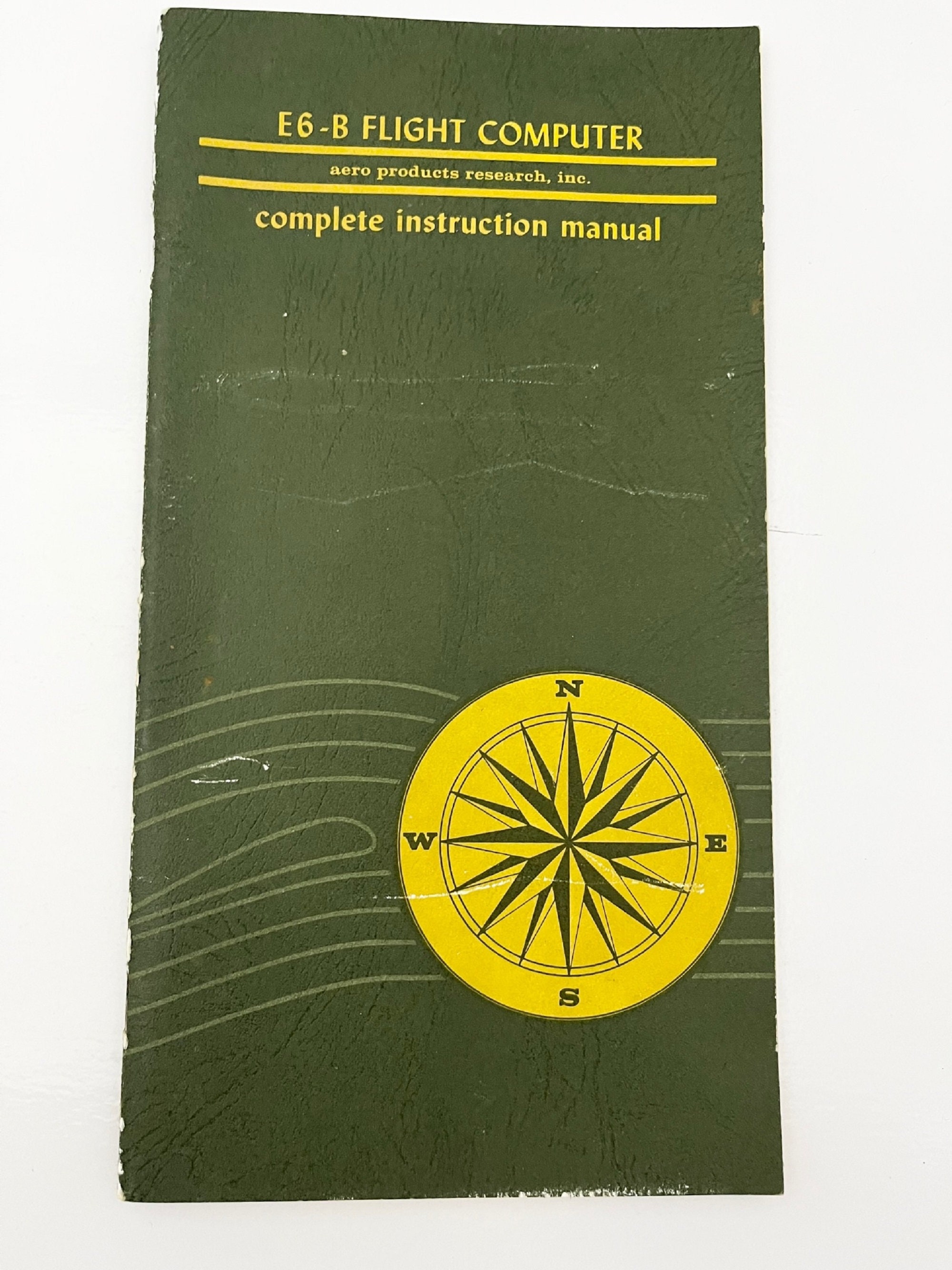 1967 E6-B FLIGHT COMPUTER Complete With Instruction Manual, Black