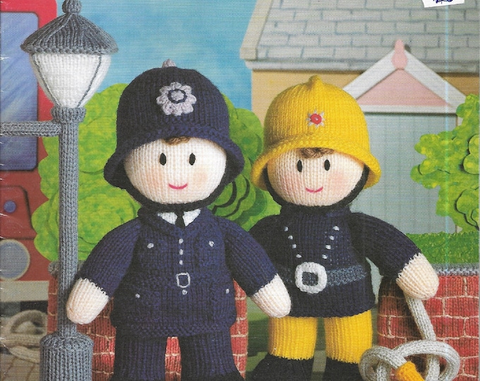 Jean Greenhowe's MASCOT DOLLS KNITTING Patterns, 10 Dolls With Knitted