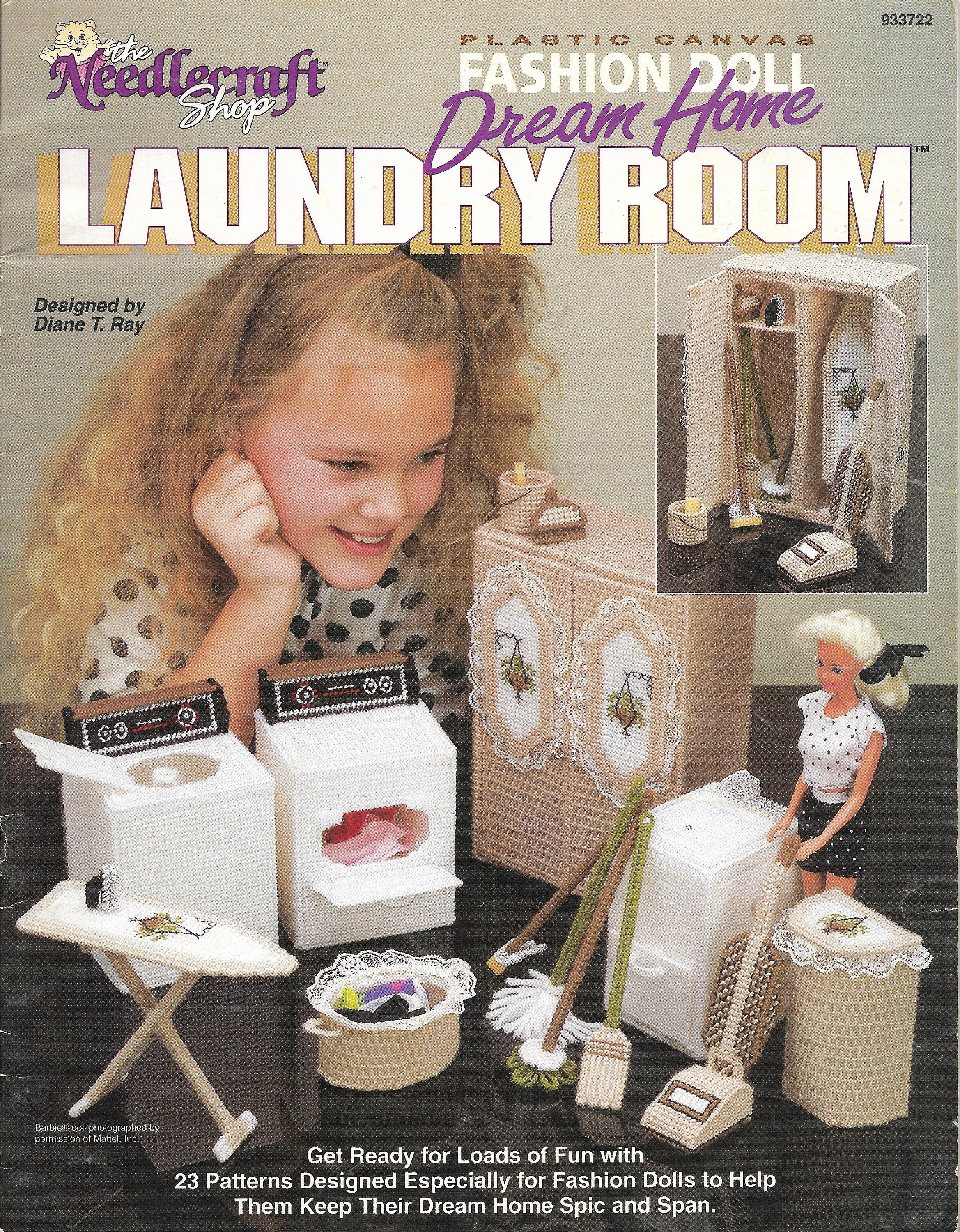 Plastic Canvas Fashion Doll Laundry Room Pattern