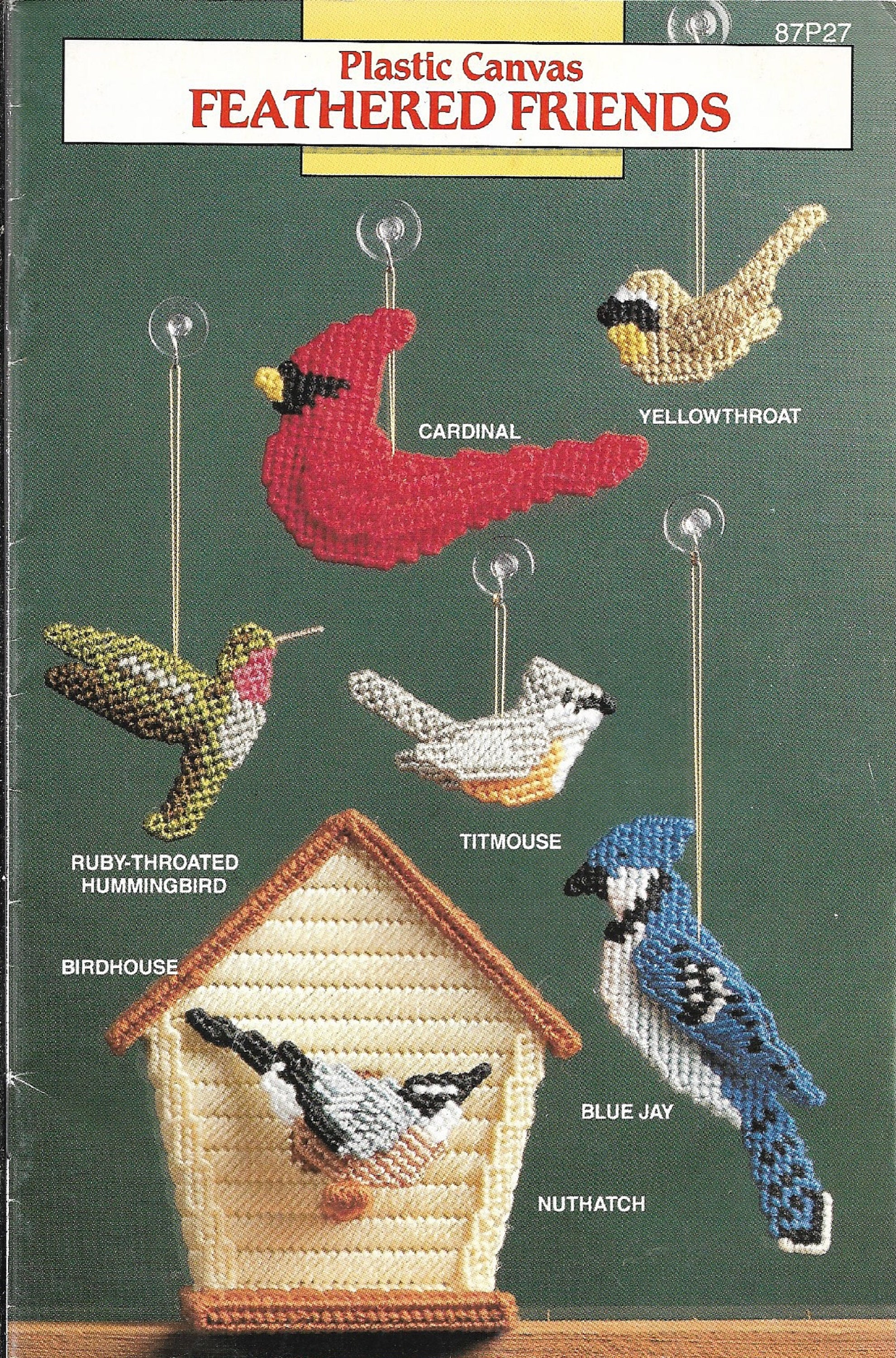 Assortment of Bird Craft Plastic Canvas Patterns, Bird Related Booklets, Book Covers, Tissue Box Cover, Doorstop, Several Bird Ornaments - Etsy