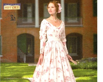 SOUTHERN BELLE GOWN, Dress Civil War Costume Sewing Pattern, Women Misses Size 14 16 18 20 22, Full Figure Plus, Historical Butterick B5832