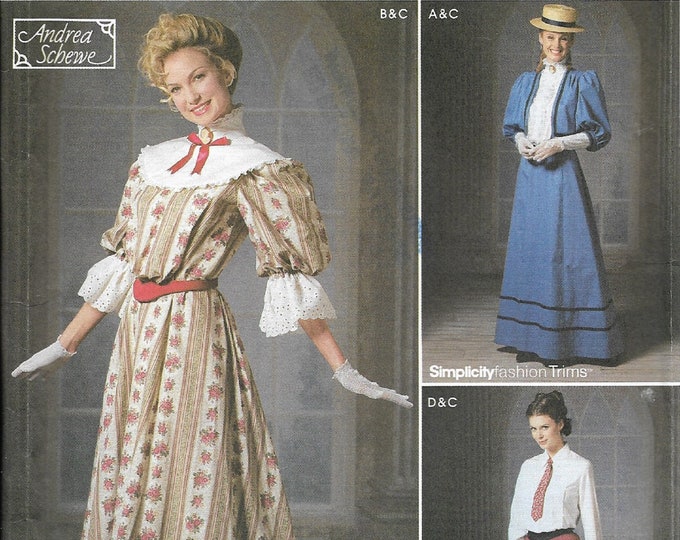 VICTORIAN DRESS PATTERNS Size 6 8 10 12 School Teacher Mary Etsy