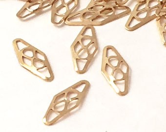 25 Pc 14K Gold-Filled Plaque Link Gold-Filled Findings Connectors 4x11mm Plaque Link Choose Qty 25 50 100, 250 wholesale Gold-Filled Plaques