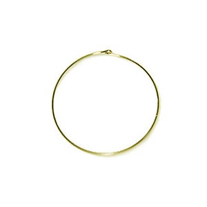1 Pair Gold-Filled 40mm Beading Hoops, 14k Gold-Filled Findings Hoop Earrings. 22 guage .6mm thickness - GF161