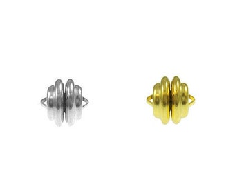 Large 10.8mm Round Magnetic clasp for Jewelry Making, Silver or Gold tone, 10.8mm CL018