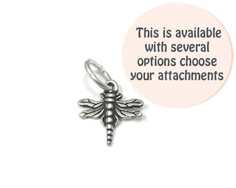 Dragonfly Charm Sterling Silver 10mm, silver Animal Charms, Sterling Silver Charms, Insect charms, Nature charms, Dragonfly charms - SP811
