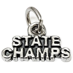 State Champs Victory Charm Sterling Silver State Champs Victory Charm Sterling Silver