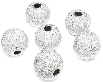 20pcs 5mm Gold Plated Sand Star Dust Beads Spacer Beads Jewelry Supplies
