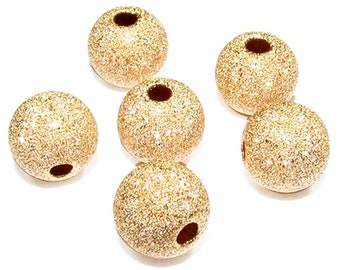14K Gold-Filled Stardust Beads,  2mm 3mm (25 Pcs) 4mm(25 Pcs) 5mm(10Pcs)  6mm (10 Pcs) 7mm (4 Pcs) 8mm (4 Pcs) 10mm  Choose bead Size