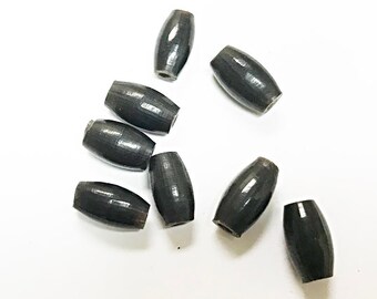 2 Inch Black Horn Hair Pipe #BNH023