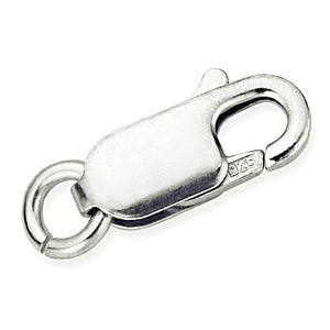 May include: Silver-toned lobster clasp with a spring ring and a 925 stamp.