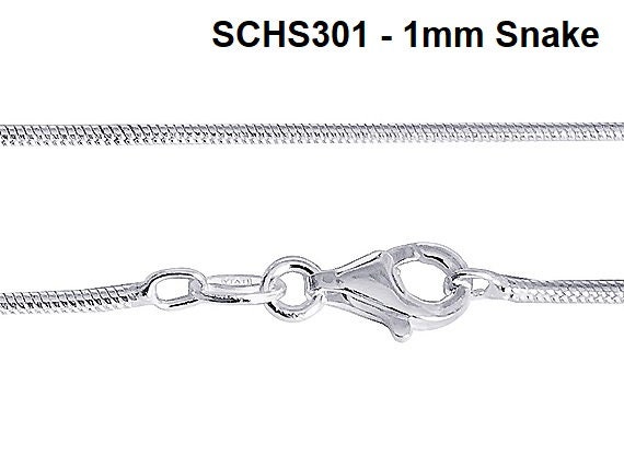 Silver Chain For Women Paxcoo 25-Pack Silver Snake Chains 18