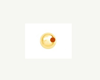 50 3MM 14K Gold Filled Beads Very large Hole (~1.65 mm), Round Spacer Beads, SEAMLESS, Choose Quantity, Large Hole Gold filled Beads