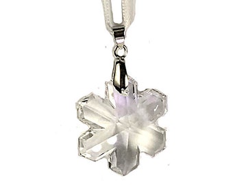 Swarovski® Holiday Ornament Snowflake  Xmas ornament, 35mm Snowflake Crystal Christmas Ornaments Snowflake Swarovski® crystal Ornament
