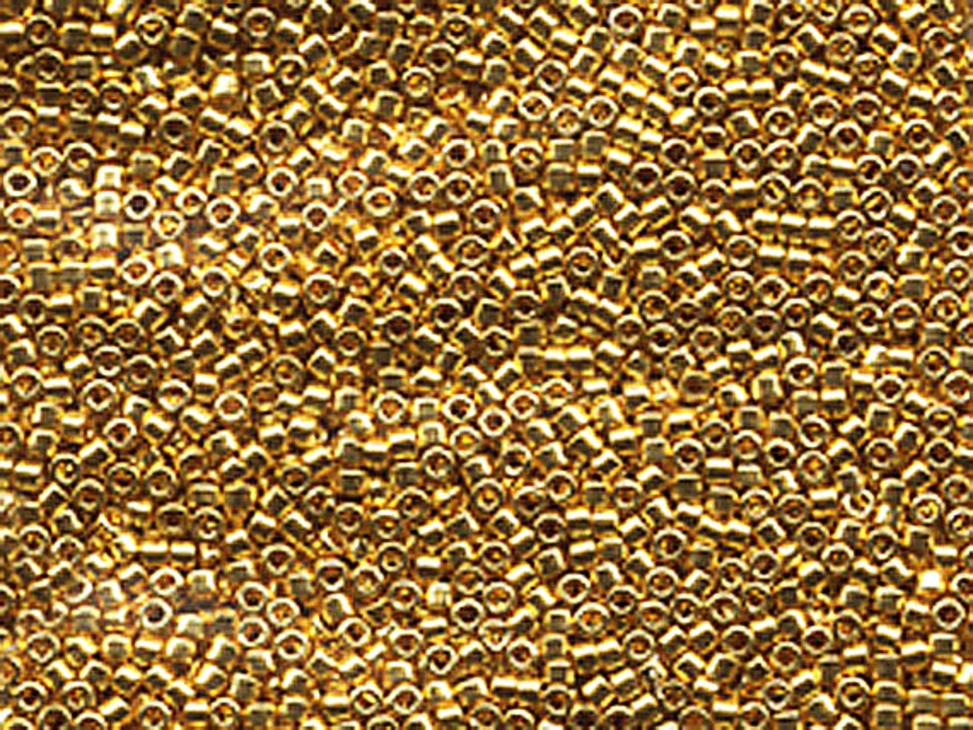 Galvanized Yellow Gold Miyuki Delica Glass Seed Beads - 11/0, Hobby Lobby