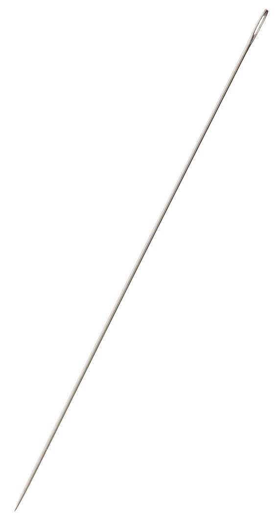 English Beading Needles, 45mm long, Size 15 (Extra Thin), Pack of 25