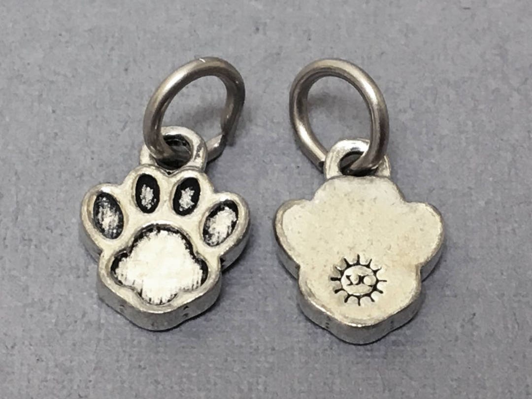 10pc Paw Print Charms Pet Charm With Paw Print Dog Charms Etsy
