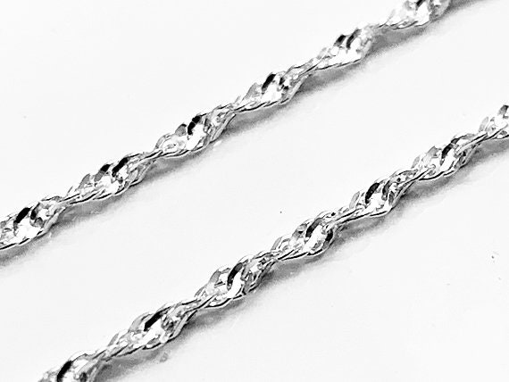 18 sterling silver rope cheap chain