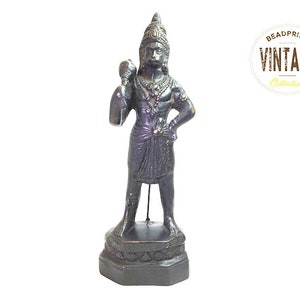 Hanuman Statue Genuine Bronze Brass, Spritual Statue, 12.5" High, antique Hanuman Statue, Circa Early 90"s, Vintage Hanuman Statue Bronze