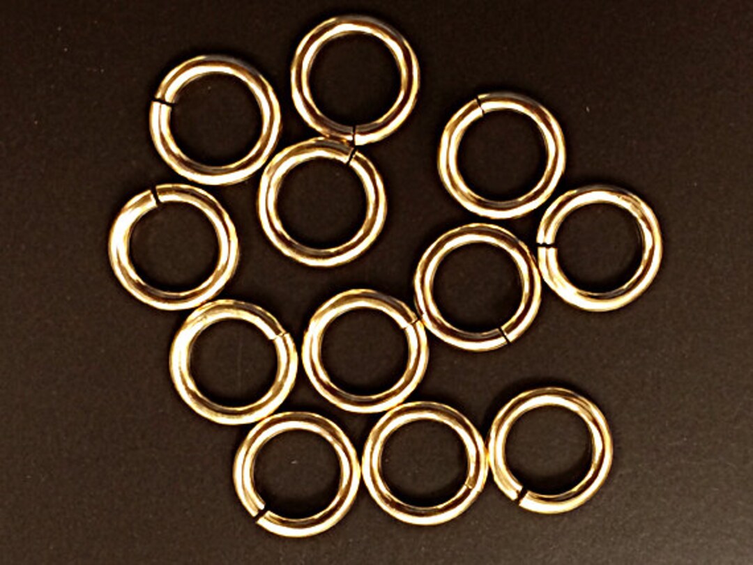 14k Gold Filled Jump Rings Jumplocks LOCKING Jumprings , OPEN, 25 Pcs
