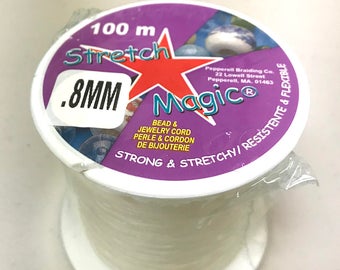 Bulk Stretch Magic Clear 100 meter 0.8mm thick  Stretchy Cord 100 meter, Wholesale Stretch Magic, Stretchy Bracelet Cord - SME10001