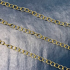 14Kt Gold Filled  Chain 4.7mm x 3.6mm Flat Cable , Permanent Jewelry Gold Filled Chain By Foot, Wholesale Gold filled Chain, USA Made  GC318