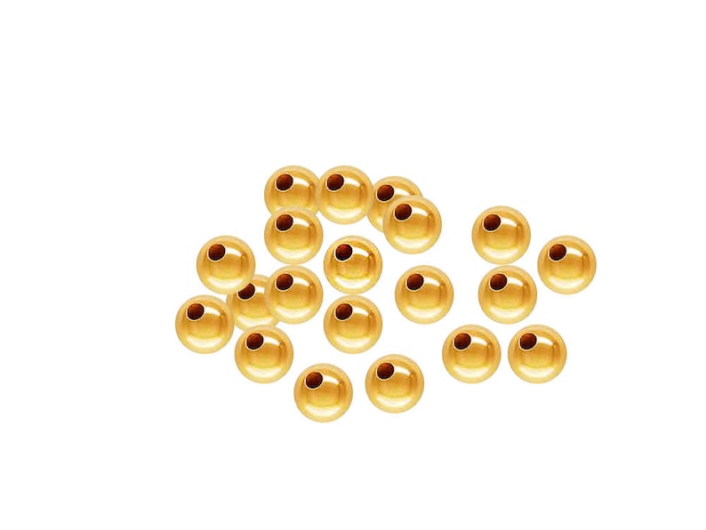 Highest Quality High Polish or 1000pcs 14K Gold Filled Round Spacer Beads POLISHED 2mm 100 Made in the USA SEAMLESS 250 500