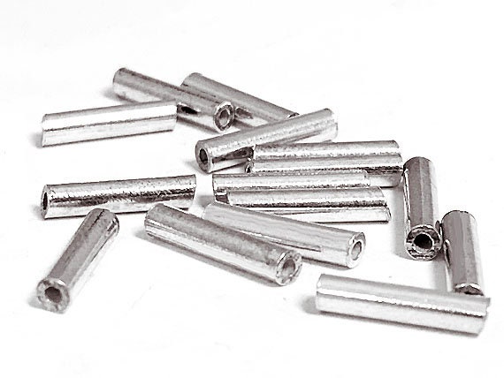 Sterling silver tube best sale beads