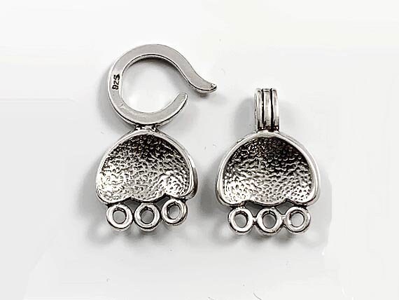 Fancy hook and eye clasp deals