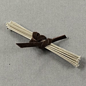 1.5&quot; 26 gauge Sterling Silver Headpins, 925 Silver Headpin, Choose Quantity - SF543
