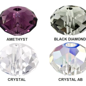 12 pcs Swarovski®/Preciosa  5040 Faceted Briolette Beads 6mm, Swarovski Crystal Beads, 5040 European Crystal Briolette Beads 6mm