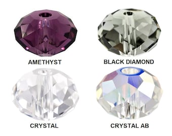 18 pcs Swarovski® 5040 Faceted Briolette Beads 6mm, Swarovski Crystal Beads, 5040 Swarovski Crystal Briolette Beads 6mm, Choose Color