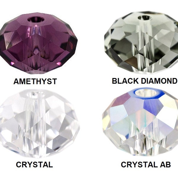 18 pcs Swarovski® 5040 Faceted Briolette Beads 6mm, Swarovski Crystal Beads, 5040 Swarovski Crystal Briolette Beads 6mm, Choose Color