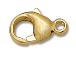 14K Solid Gold Oval Lobster Clasp with Ring, 11mm, 14 Karat Solid Gold  Findings, 14 Kt Gold Oval Lobster Claw Clasps Findings - 1 Piece