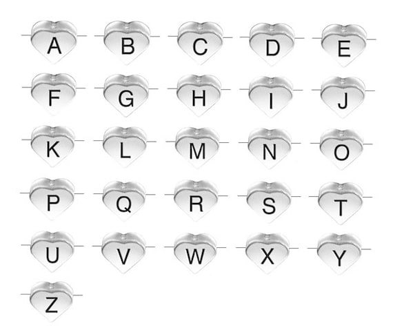 Alphabet Letter F Charm Sterling Silver - Made in the USA Alphabet Letter F Charm Sterling Silver - Made in the USA