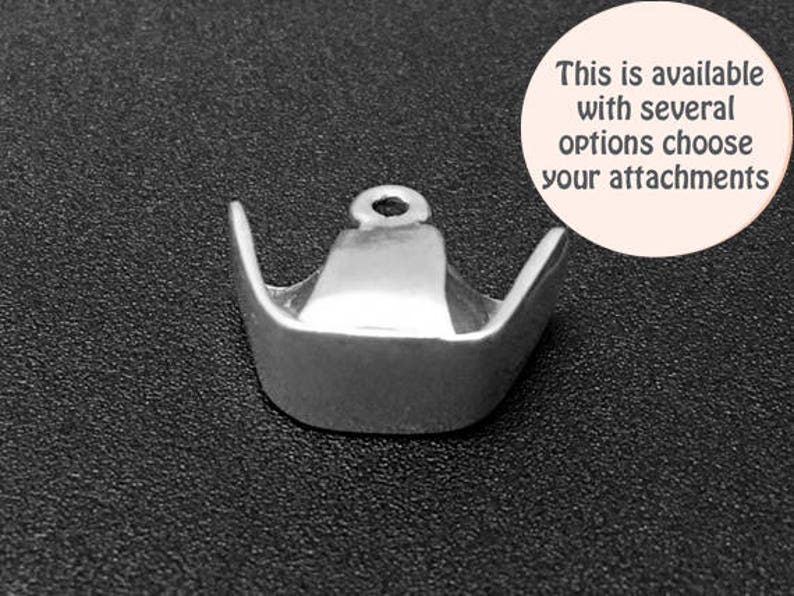 Nurse Hat Charm Sterling Silver 12.5mm, silver Nurse Charms, Sterling Silver Charms, Nurse Jewelry, Nurse Hat charms - SP181 image 1