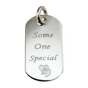 Some One Special Sterling Silver Charm 23mm, Message Charm, Love charm, 925 Sterling Silver Charm, Sterling Silver Charm Necklace