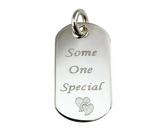 Some One Special Sterling Silver Charm 23mm, Message Charm, Love charm, 925 Sterling Silver Charm, Sterling Silver Charm Necklace