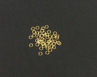 14K Gold Filled Jumprings, Jump Rings, OPEN, 100 Pcs Bulk, 3mm, 20.5 g ga Gauge - GJRO3