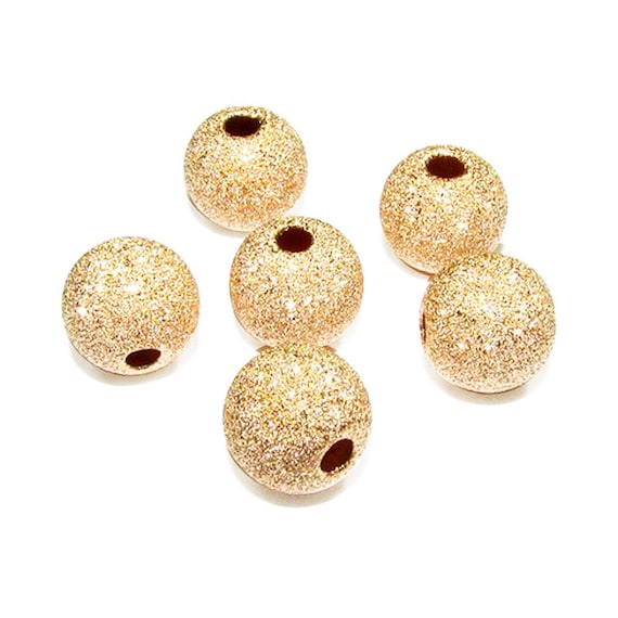 14K Gold filled Stardust Beads 2mm 3mm 25 Pcs 4mm25 Pcs 5mm10pcs 6mm 10 Pcs 7mm 4 Pcs 8mm 4 Pcs 10mm Choose Bead Size Etsy UK