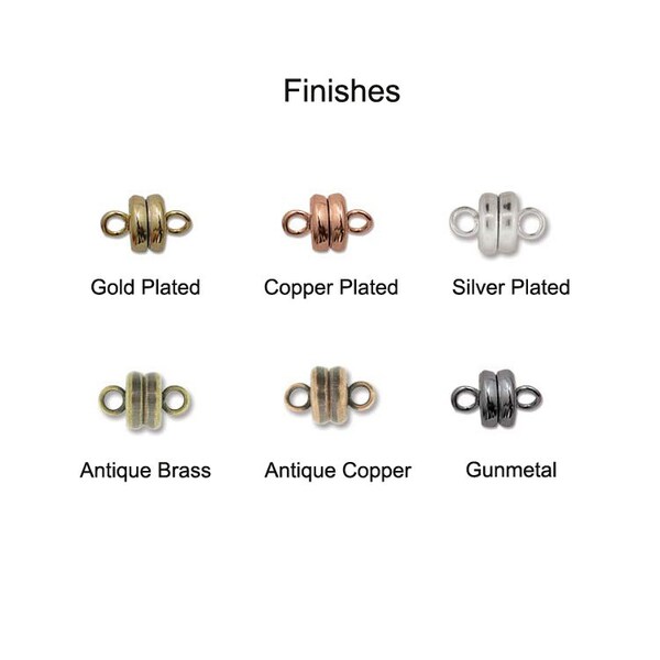 6mm Magnetic clasps, Strong Magnetic Clasp, Magnetic Clasp for Jewelry making, Magnet Clasp, Round Magnetic Clasps, Choose Color & Qty CL017