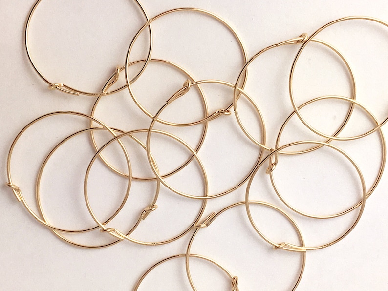 Goldfilled 25mm Beading Hoops 21 Gauge 14k Goldfilled Etsy